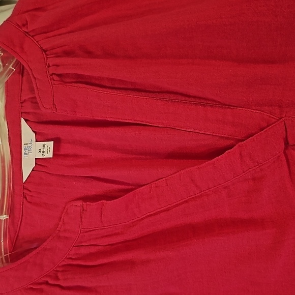 NWT Time & Tru V-Neck Sleeveless Pink Coverup XL 16-18 - Picture 8 of 8